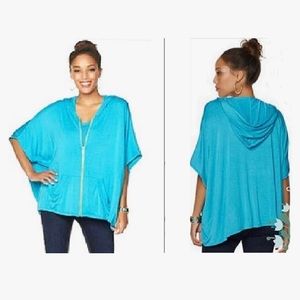 NWT size L Twiggy London hoodie poncho top